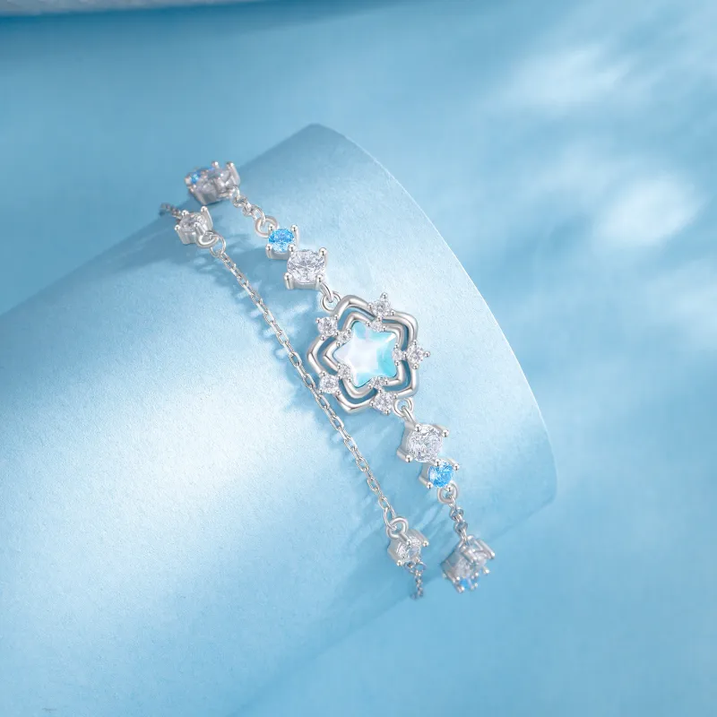 Lao Feng Xiang S925 Silver Bracelets Women's-3