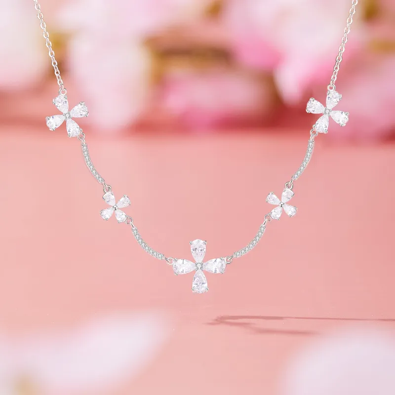 Lao Feng Xiang S925 Silver Necklaces Women's-1