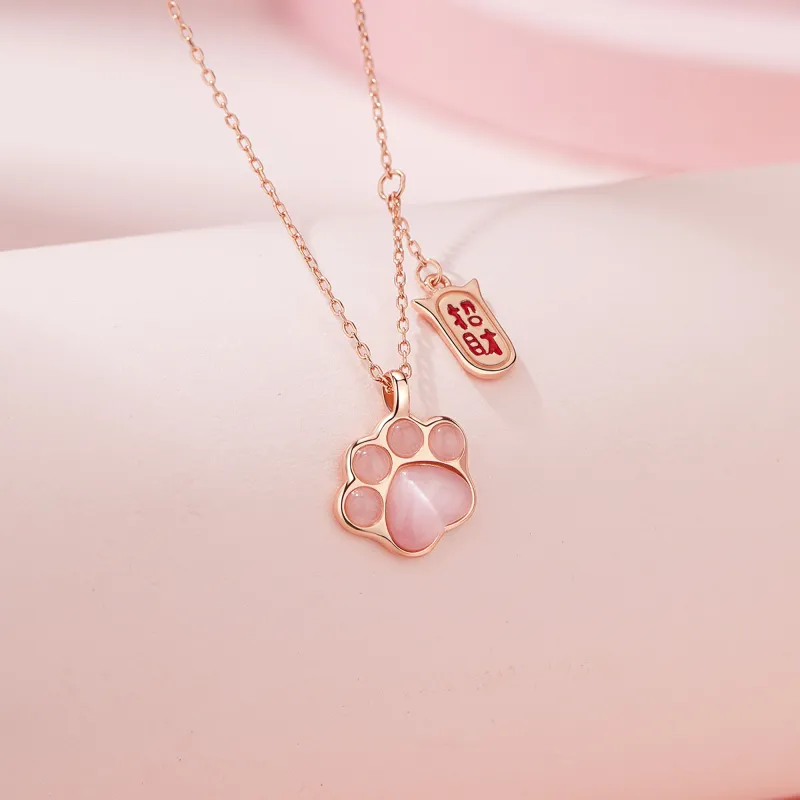 Lao Feng Xiang 925 Sterling Silver Necklaces Women's-2