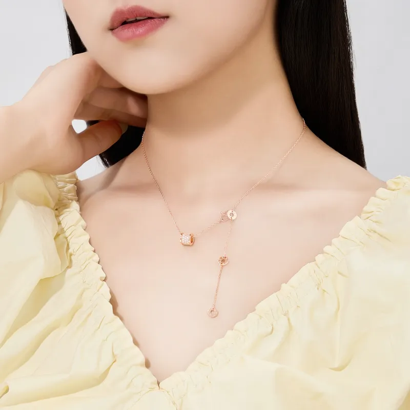 Lao Feng Xiang S999 Fine Silver Necklaces Women's-10
