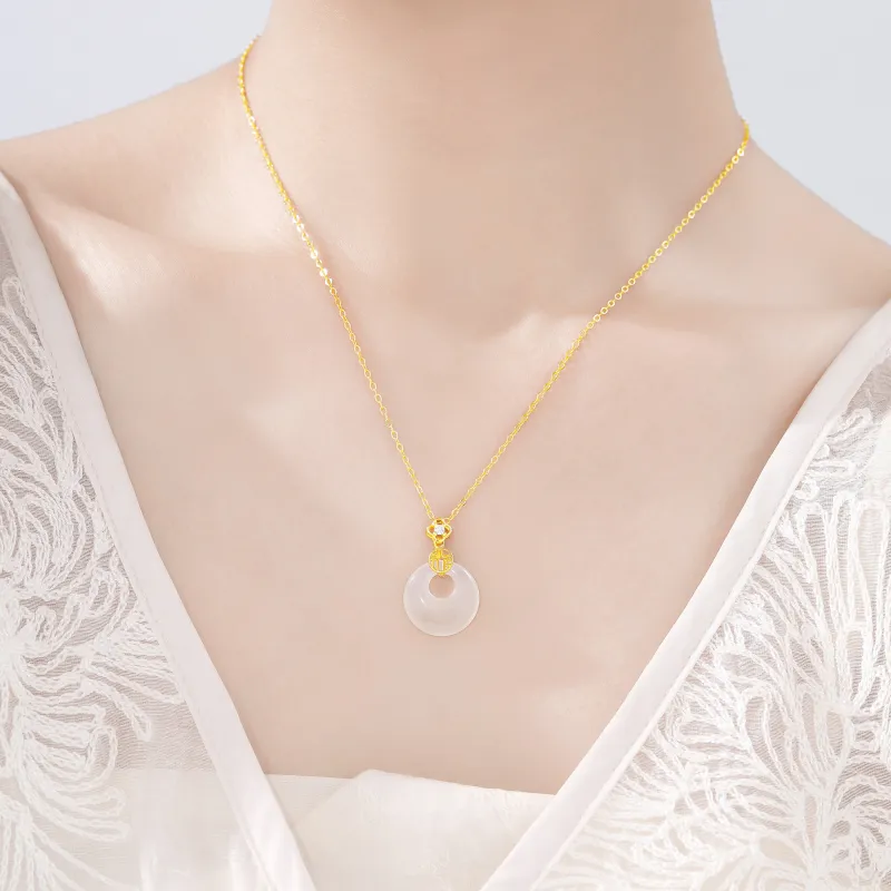 Lao Feng Xiang Chalcedony Necklaces Women's-6