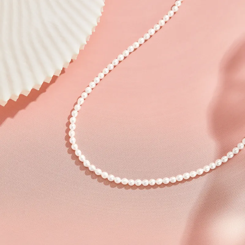Lao Feng Xiang Pearl Necklaces Women's-3