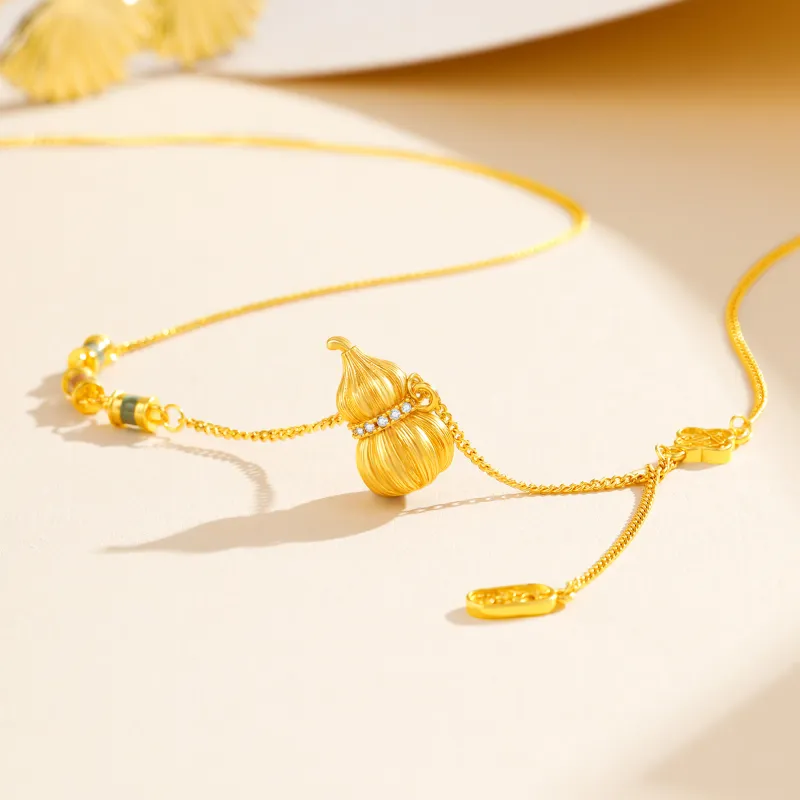 Lao Feng Xiang S925 Silver Necklaces Women's-1