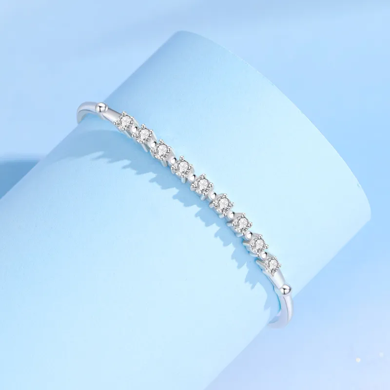 Lao Feng Xiang S925 Silver Bangles Women's-5