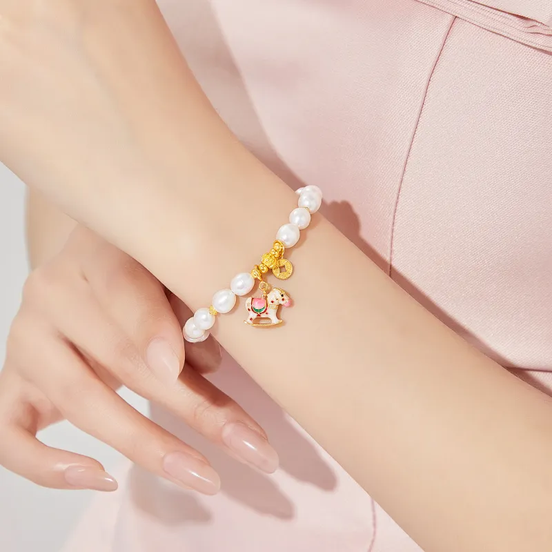 Lao Feng Xiang S925 Silver Bracelets Women's-4