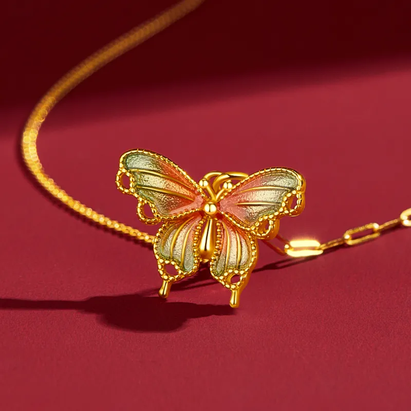 Lao Feng Xiang Pearl Necklaces Women's-4