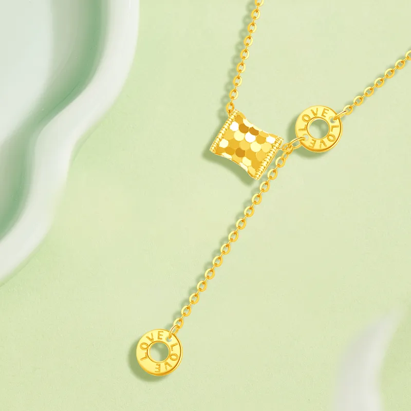 Lao Feng Xiang S925 Silver Necklaces Women's-1