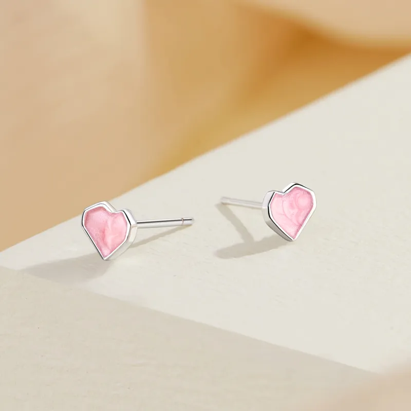 Lao Feng Xiang S925 Silver Pair Of Stud Earrings Women's-1