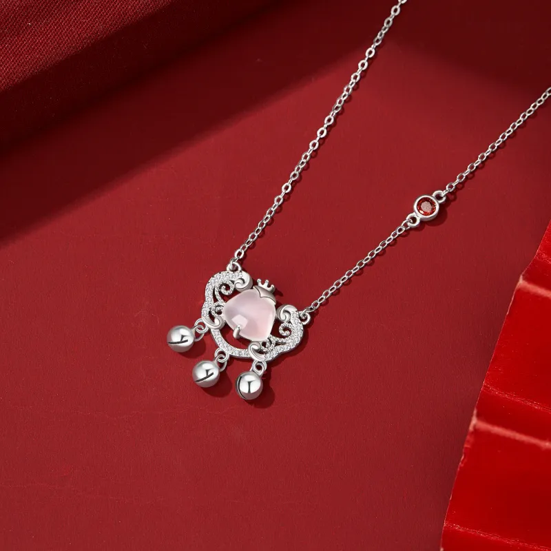 Lao Feng Xiang S925 Silver Necklaces Women's-4