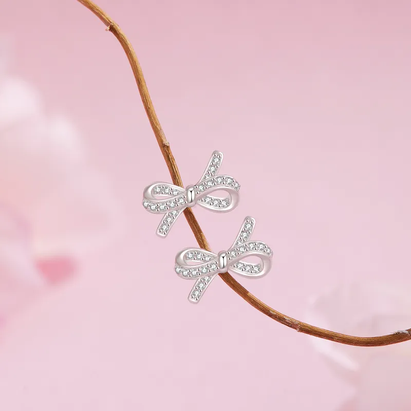 Lao Feng Xiang S999 Fine Silver Earrings Women's-1
