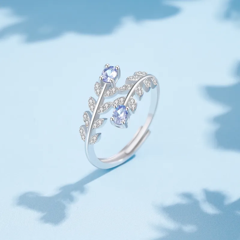 Lao Feng Xiang Natural Tanzanites Rings Women's-1