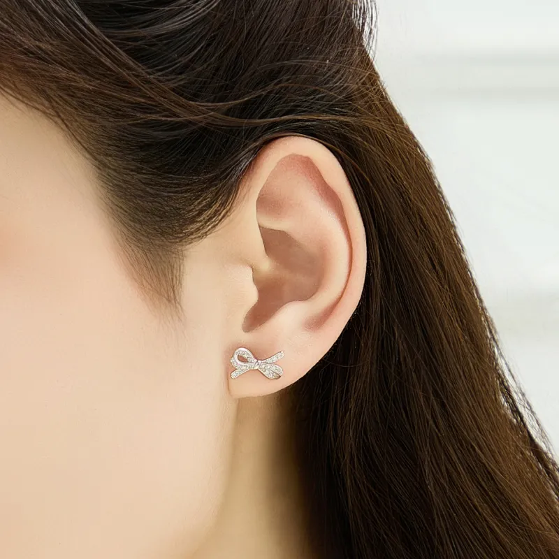 Lao Feng Xiang S999 Fine Silver Earrings Women's-4
