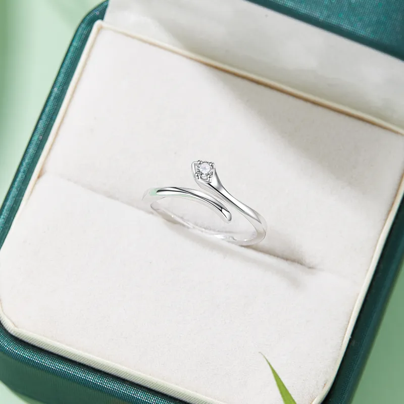 Lao Feng Xiang S925 Silver Rings Women's-6
