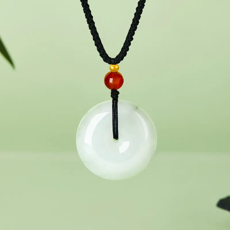 Lao Feng Xiang Natural Tianshan Jade Necklaces Unisex-1