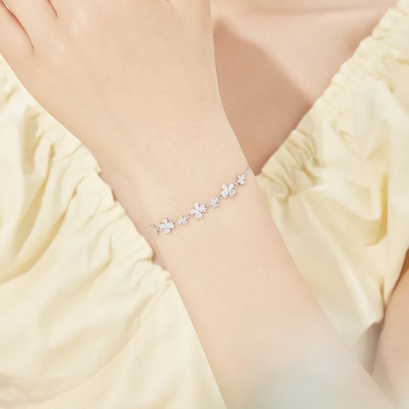 Lao Feng Xiang S925 Silver Bracelets Women's-2