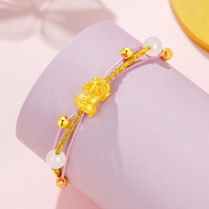 Lao Feng Xiang 925 Sterling Silver Bracelets Women's-2