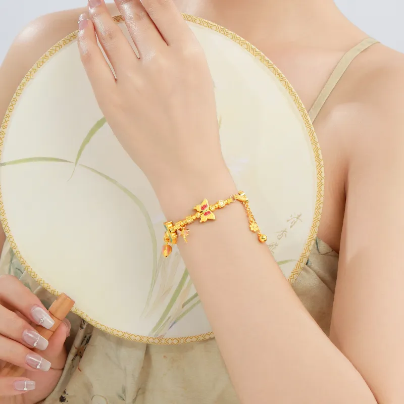 Lao Feng Xiang S925 Silver Bracelets Women's-6