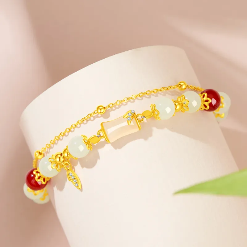 Lao Feng Xiang Chalcedony Jade Bracelets Women's-2
