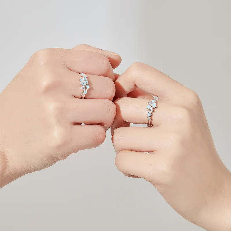 Lao Feng Xiang S925 Silver Rings Unisex-9