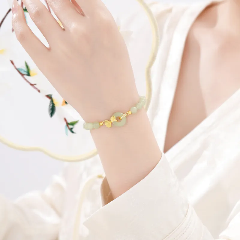 Lao Feng Xiang Natural Chalcedony Bracelets Women's-3