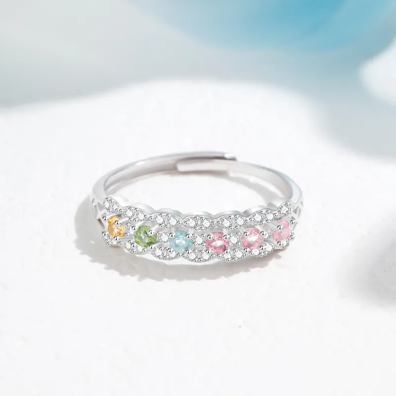 Lao Feng Xiang Natural Tourmaline Rings Women's-1