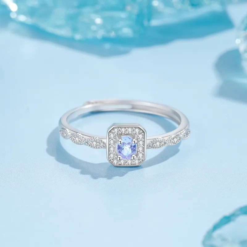 Lao Feng Xiang Tanzanites Rings Women's-1
