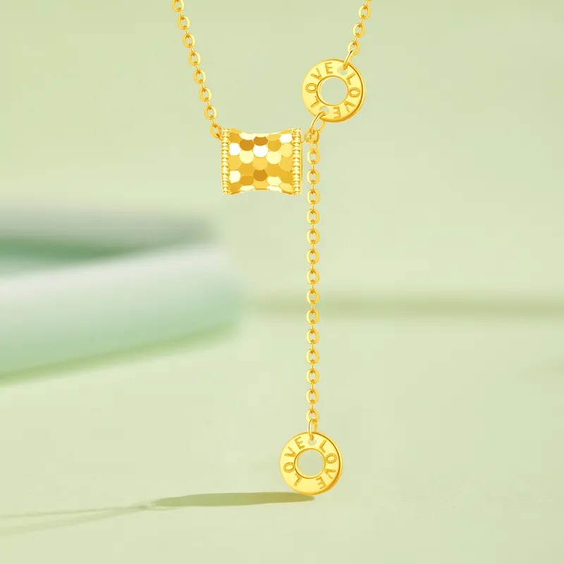 Lao Feng Xiang S925 Silver Necklaces Women's-2