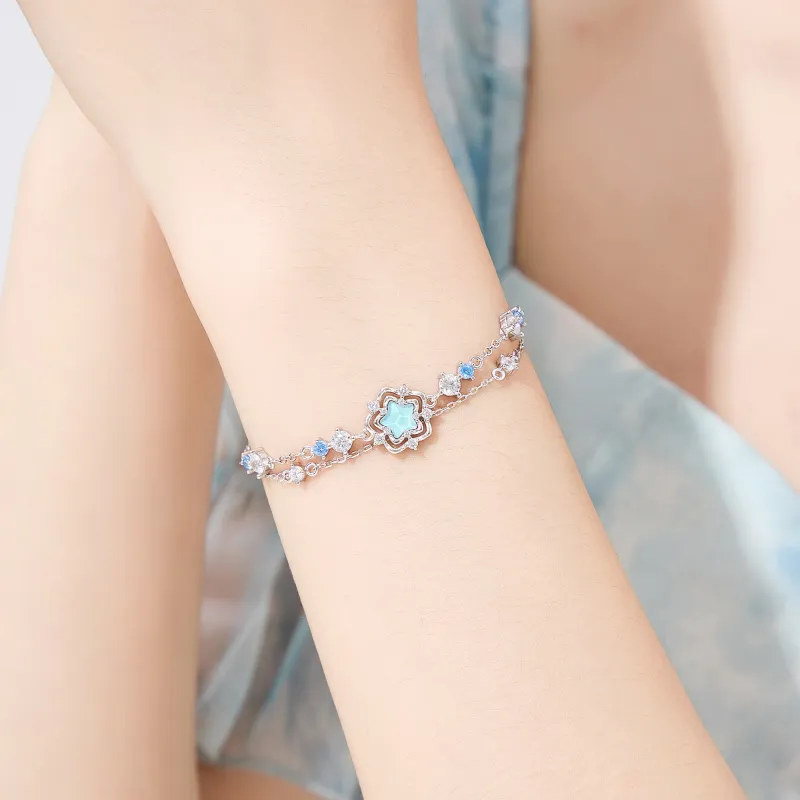 Lao Feng Xiang S925 Silver Bracelets Women's-6