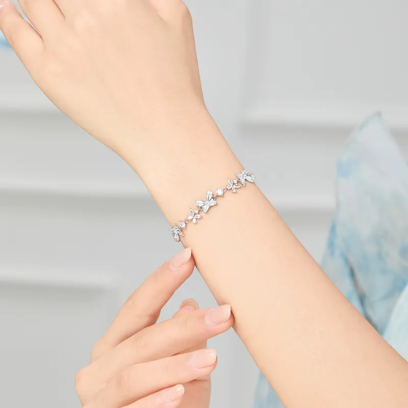 Lao Feng Xiang S925 Silver Bracelets Women's-5