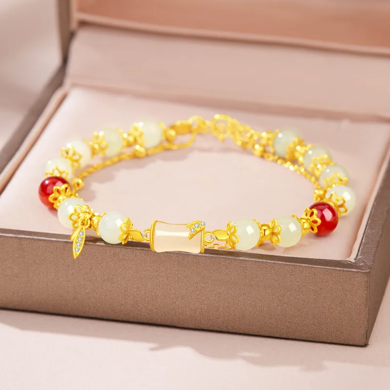 Lao Feng Xiang Chalcedony Jade Bracelets Women's-6