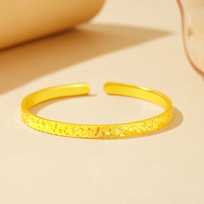 Lao Feng Xiang 999 Fine Silver Bangles Women's-1