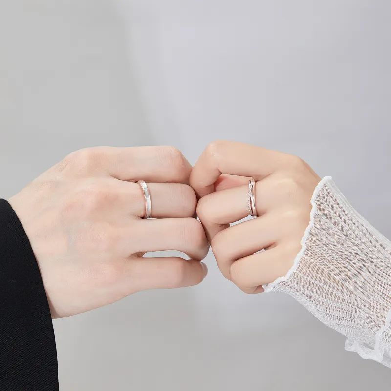 Lao Feng Xiang S925 Silver Rings Unisex-6
