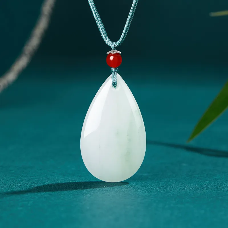 Lao Feng Xiang Natural Tianshan Jade Necklaces Women's-2