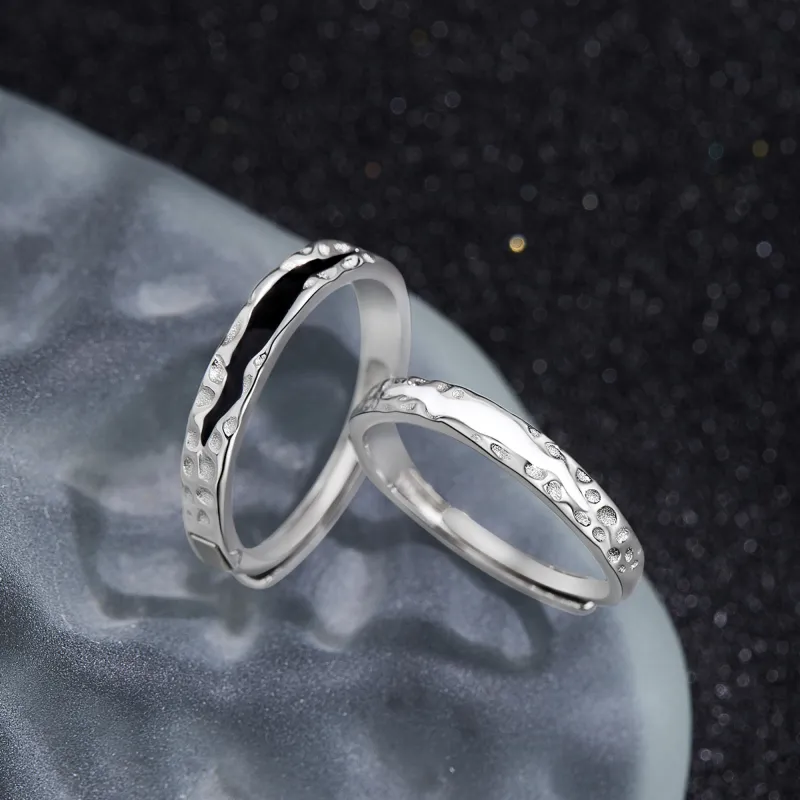 Lao Feng Xiang S925 Silver Rings Unisex-1
