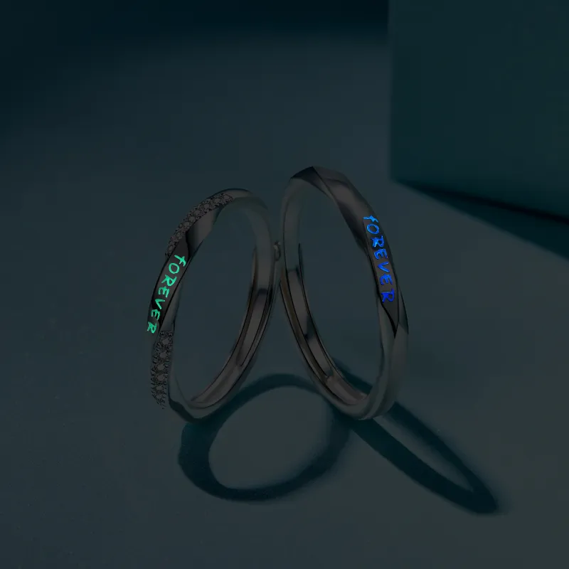 Lao Feng Xiang S925 Silver Rings Unisex-1