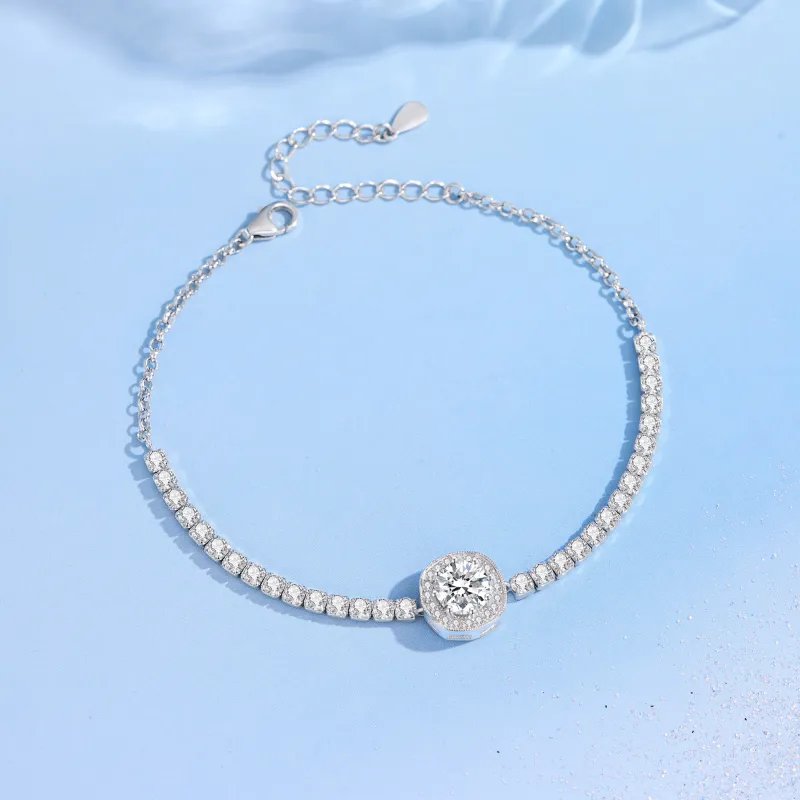 Lao Feng Xiang S925 Silver Bracelets Women's-3