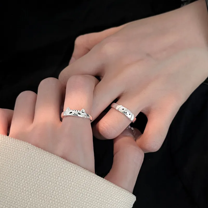 Lao Feng Xiang S925 Silver Rings Unisex-3