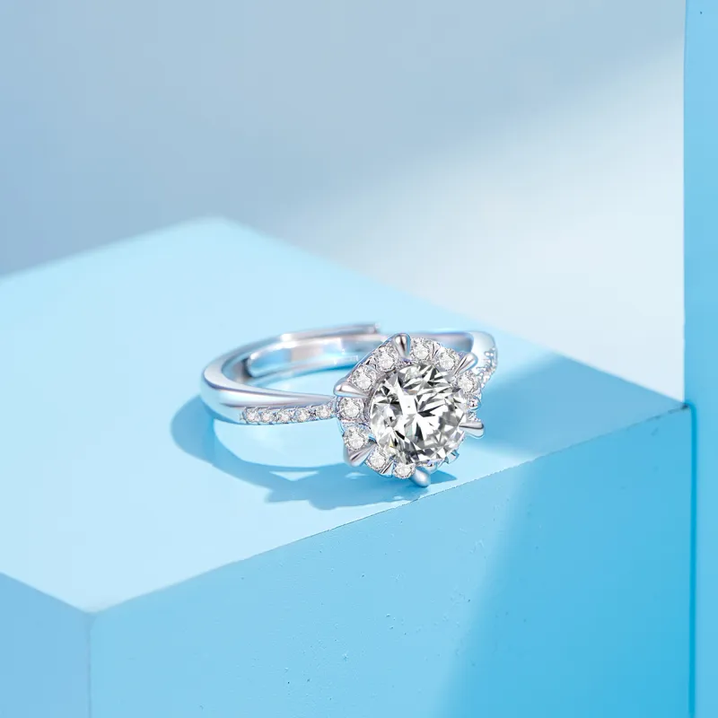 Lao Feng Xiang S925 Silver Rings Women's-6