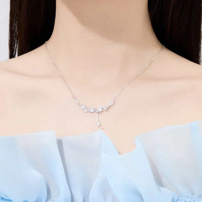 Lao Feng Xiang S925 Silver Necklaces Women's-2
