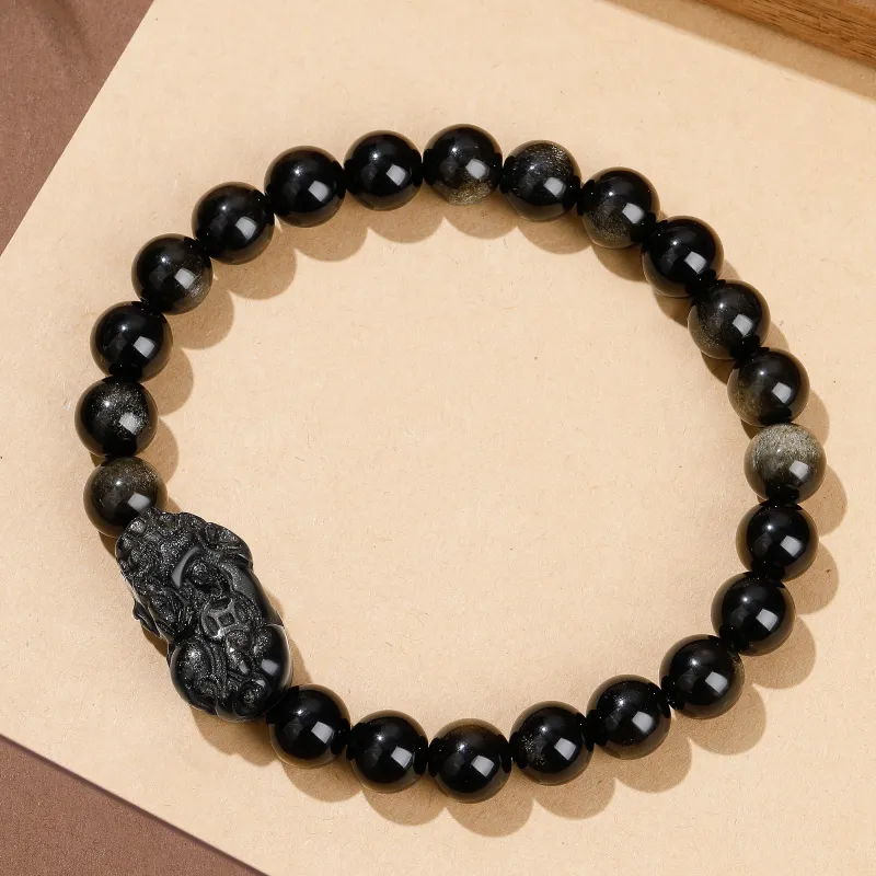 Lao Feng Xiang Obsidian Jade Bracelets Men's-1