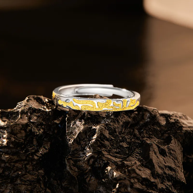 Lao Feng Xiang S925 Sterling Silver Rings Men's-3