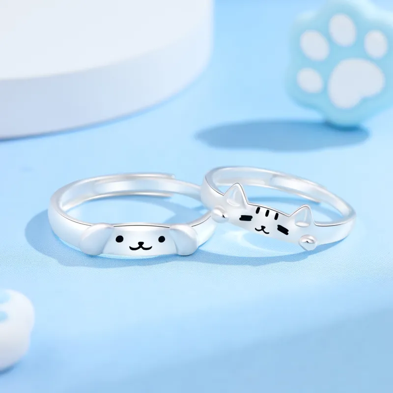 Lao Feng Xiang S925 Silver Rings Unisex-4
