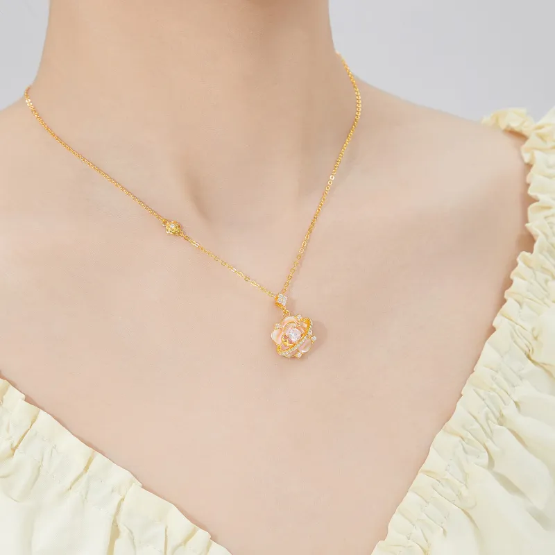 Lao Feng Xiang 925 Sterling Silver Necklaces Women's-4