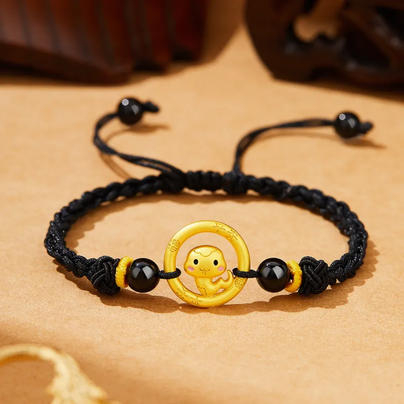 Lao Feng Xiang S925 Silver Bracelets Unisex-7