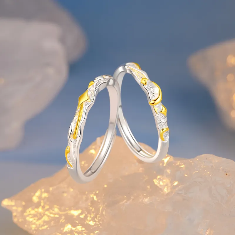 Lao Feng Xiang 925 Sterling Silver Rings Unisex-6