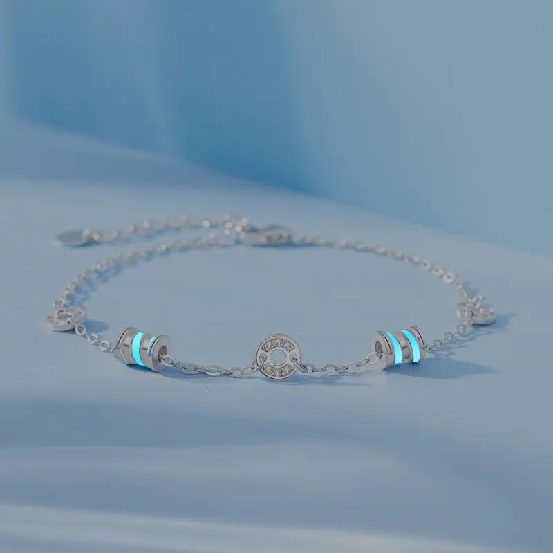 Lao Feng Xiang S925 Silver Bracelets Women's-6