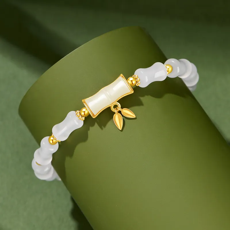 Lao Feng Xiang Natural Chalcedony Bracelets Unisex-4
