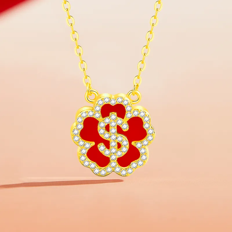 Lao Feng Xiang Agate Necklaces Women's-8