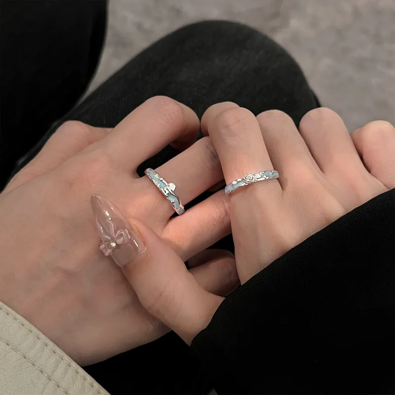 Lao Feng Xiang S925 Silver Rings Unisex-6