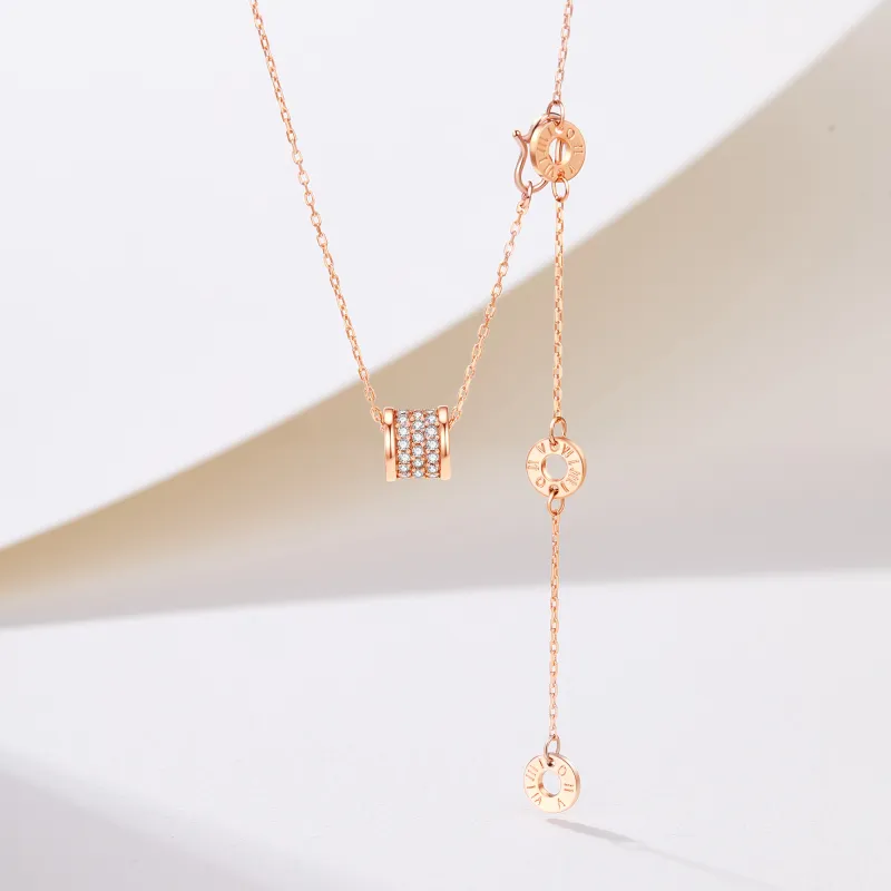 Lao Feng Xiang S999 Fine Silver Necklaces Women's-9
